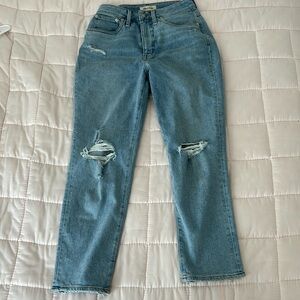Madewell the curvy mom Jean size 27